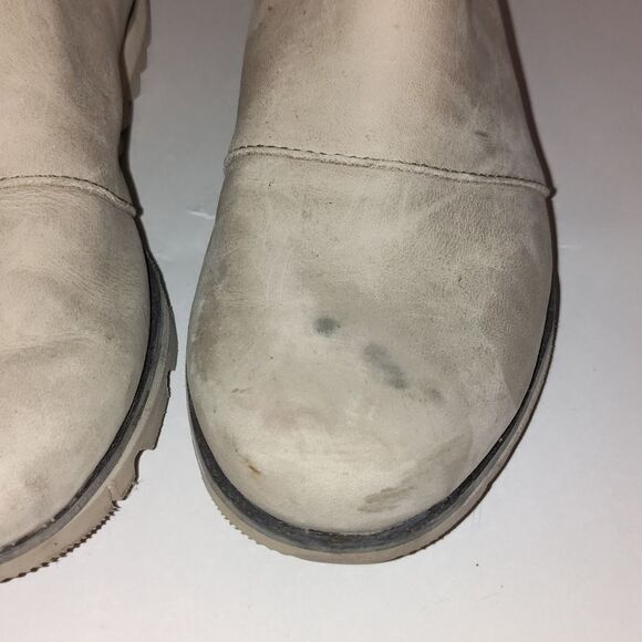 Sorel Ankle Boots Harlow Chelsea Ash Brown Tan Waterproof Suede Leather Size 6.5 - Picture 2 of 9